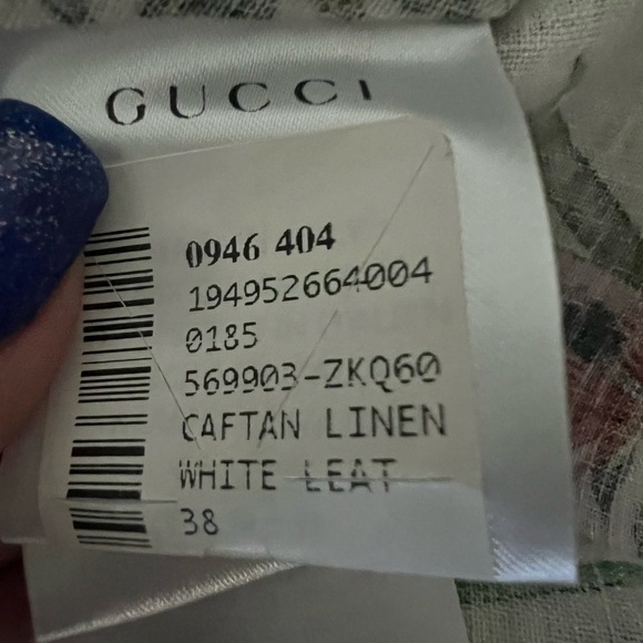 NWT - Gucci Caftan Linen Dress - Size 38 - Picture 10 of 13